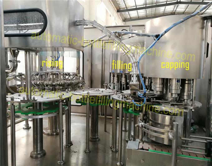 Pure / Mineral Water Bottling Machine , PLC Program Control Small Scale Water Bottling Plant
