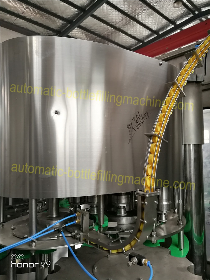 Lemon / Pineapple Juice Bottle Filling Machine 20000 Bottles Per Hour 1 Year Warranty