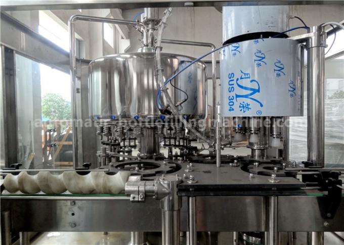 PLC Control Glass Milk Bottle Filling Machine 6000BPH 500ML For Beverage Factory