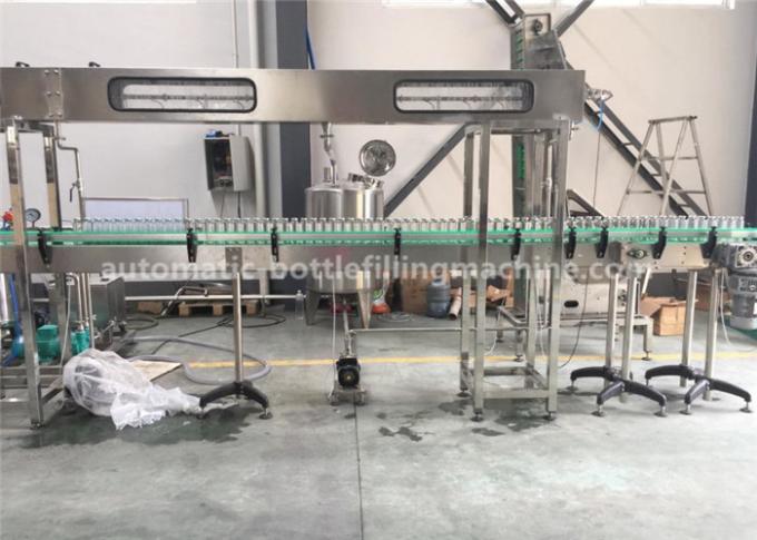 5-In-1 Glass Bottle Fruit Juice Filling Machine With Steam Sterilizer