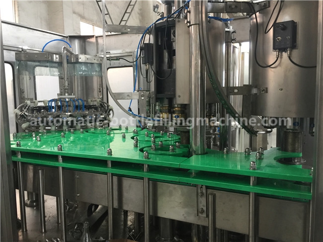 6000BPH Glass Bottle Filling Machine PLC Control System For Lemon / Sugarcane Juice