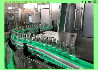 6000BPH Glass Bottle Filling Machine PLC Control System For Lemon / Sugarcane Juice