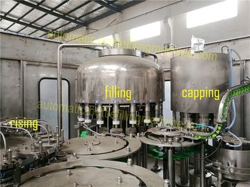 PLC Control Juice Bottle Filling Machine With Washed Water Recycling System