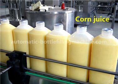 8-8-3 Corn Juice Bottle Filling Machine 1.5L HDPE Bottle With Aluminum Foil Sealing