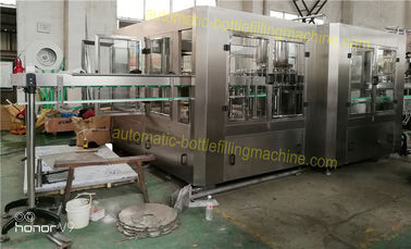 Rising / Capping Water Bottle Filling Machine 3 In 1 Monoblock Type 40 Filling Nozzles