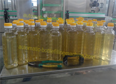 PLC Control Cooking Oil Filling Machine , Rotary Liquid Filling Machine From 100 - 5000ML