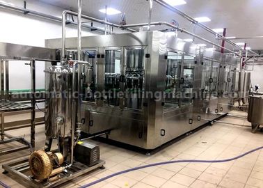 40 Rinsing Heads Juice Bottling Machine , Automatic Juice Filling Machine 6250*3050*2400mm