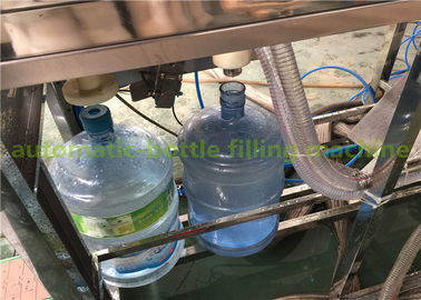 SS304 20 Liter Water Bottle Filling Machine / 5 Gallon Bucket Mineral Water Plant