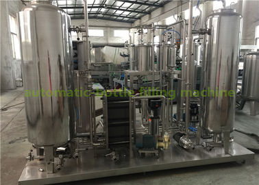 Industrial CO2 Gas Carbonated Drink Automatic Drink Mixing Machine With 3000L Three Tanks