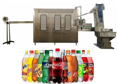 250-2000ML PET Bottle Soft Drink Bottling Plant , Monoblock Filler And Capper