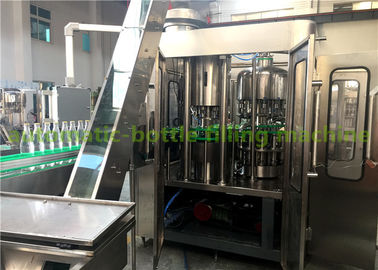 Flavor Water Liquid Bottle Filling Machine , 3 In 1 Juice Production Machine / Line