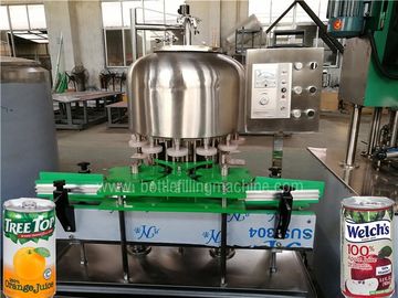 SUS304 Beverage Can Filling Machine / Tin Can Sealing Machine For Juice , Tea Drink