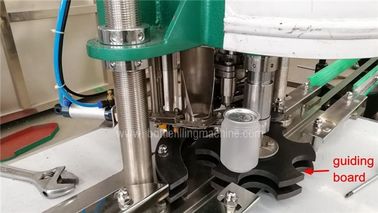 Tin Can Pop Top Beverage Can Filling Machine Seamer , Small Juice Filling Machine