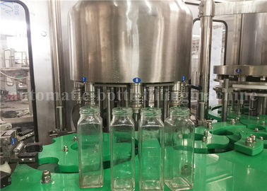 ISO Small Glass Bottle Filling Machine For Fruit Pulp Juice / Flavored Water / Coconut Milk