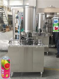 Small Beverage Can Filling Machine , Can Filler And Seamer Juice Packing Machine