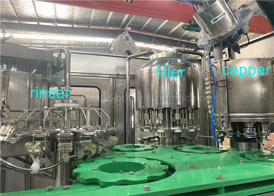 SGS 4000BPH 4.23kw Juice Bottle Filling Machine Integrated Washing Capping