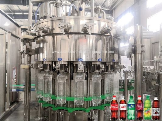 Rotary Carbonated  SUS304 Soda Bottle Filling Machine Low Noise