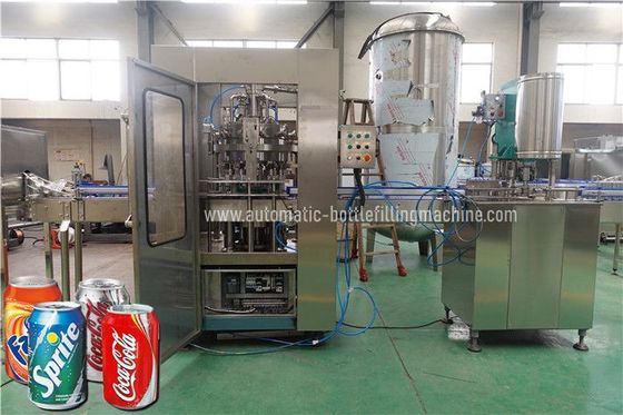 SUS304 Carbonated  Beer Can Filler Seamer Accurte Mixing Proportion