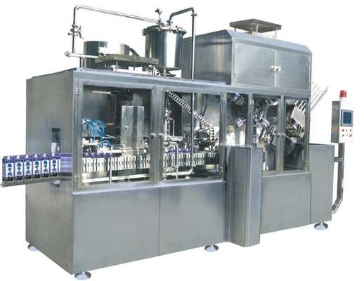 4 Head Automatic Milk Filling Capping Machine Small Bottle