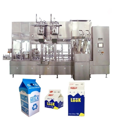 Dairy Plant Automatic Milk Filling Machine 500ml UHT With PE Bottles