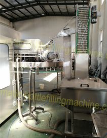 Auto Pure Water Filling Machine , 6000BPH Automatic Jar Filling Machine With Trouble Protected Device