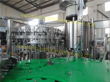 SUS304 Glass Bottling Equipment Lubricated Regularly 3 In 1 Rising Filling Seaming