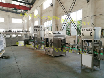 5 Gallon Water Bottle Filling Machine , 3 In 1 SUS304 Drinking Water Filling Machine