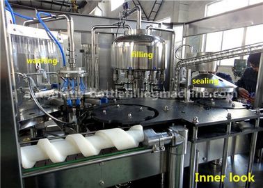 Litchi / Soymilk Juice Bottle Filling Machine Electric Driven Bottle Diameter 40 - 80mm