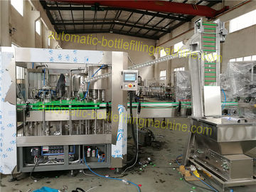 Black / Green Tea Water Glass Filling Machine Adopting Clip Bottleneck Technology