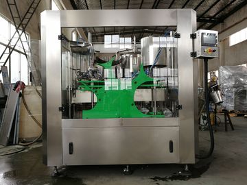 Milk / Juice Glass Bottle Filling Machine SGS Approved 8 Rising Heads