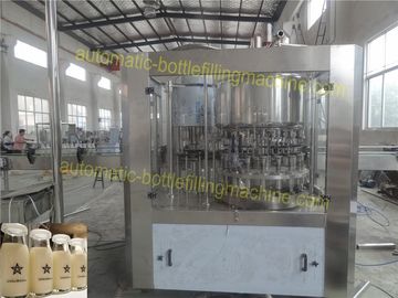 SUS304 / 316 Milk Bottling Equipment , Milk Filling And Sealing Machine High Production Speed