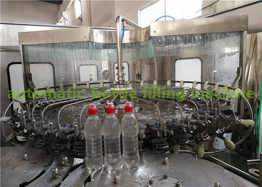 PLC Control Plastic / Glass Water Bottle Filling Machine For Beverage Machinery