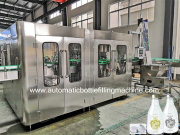 CE Glass Bottle Filling Machine Equipments For Beer / Sparkling Soda Flavoured Drink