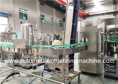 Automatic Glass Bottle Filling Machine , Sparkling Mineral Water Production Line / Bottling Line