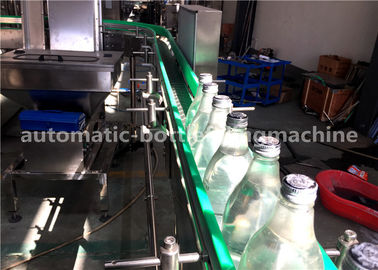 Glass Bottle Energy Drink Filling Machine / Carbonated Drink Production Line 8.07KW