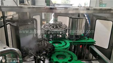 CE ISO Glass Bottle Filling Machine , Automatic Industrial Juice Making Machine