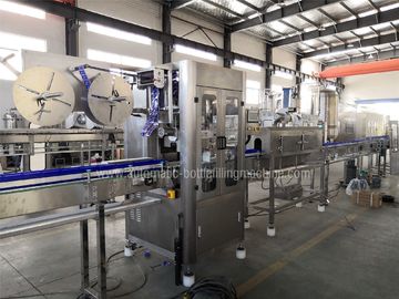 Rotary Liquid Bottle Filling Machine , Fully Automatic Mineral Water Plant