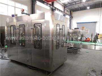 Automated Glass Bottle Filling Machine , Juice Making Plant , Monoblock Filler And Capper