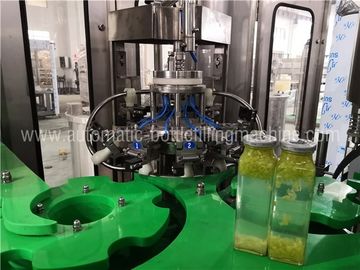 Small Juice Glass Bottle Filling Machine , Juice Packing Line , Pulp Filling