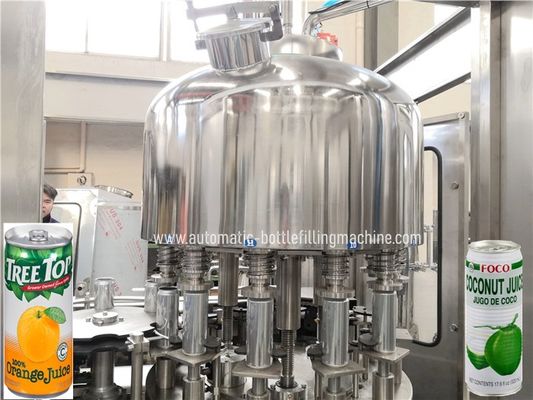 6000BPH 12 Nozzles  Aluminum Beverage Can Filling Machine Seamer