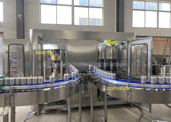 6000CPH Rotary Soda Beverage Can Filling Machine Non Gas Type