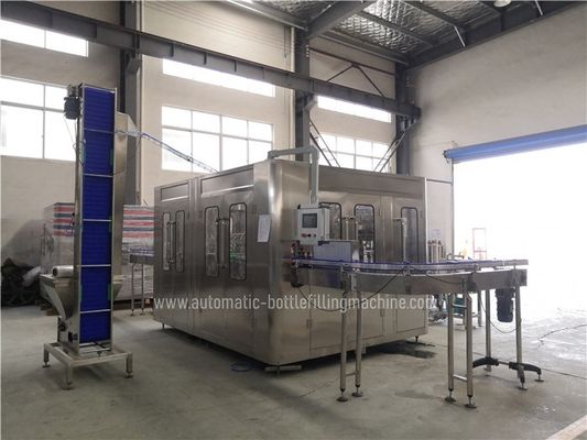 SUS304 Carbonated Glass Bottle Filling Line With Touch Screen