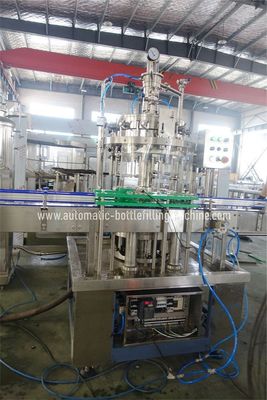 1000BPH Linear Carbonated Drink Filling Machine , Glass Bottle Filler