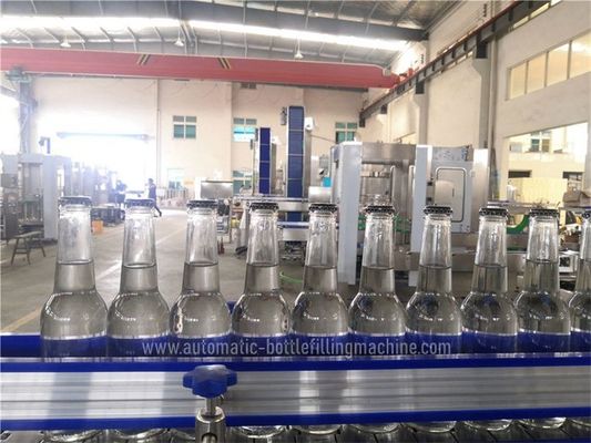 1000BPH Linear Carbonated Drink Filling Machine , Glass Bottle Filler